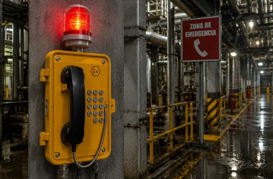JR101 FK L Teléfono de Emergencia: Comunicación visible y confiable en entornos críticos