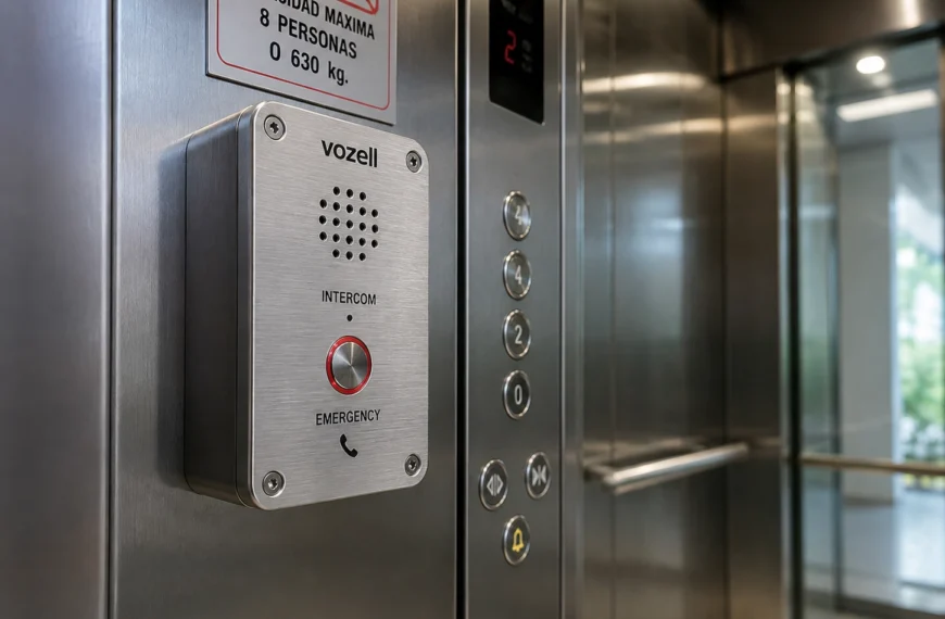 JR505 SC Interfón tamaño mini para elevador Comunicación de emergencia en formato compacto